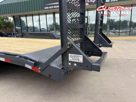 New #143412 2025 LAMAR H6 20 X 83 TANDEM AXLE 14K EQUIPMENT HAULER W/ STAND UP RAMPS