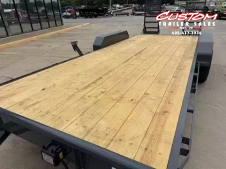 New #143649 2025 LAMAR H6 20 X 83 TANDEM AXLE 14K EQUIPMENT HAULER W/ STAND UP RAMPS