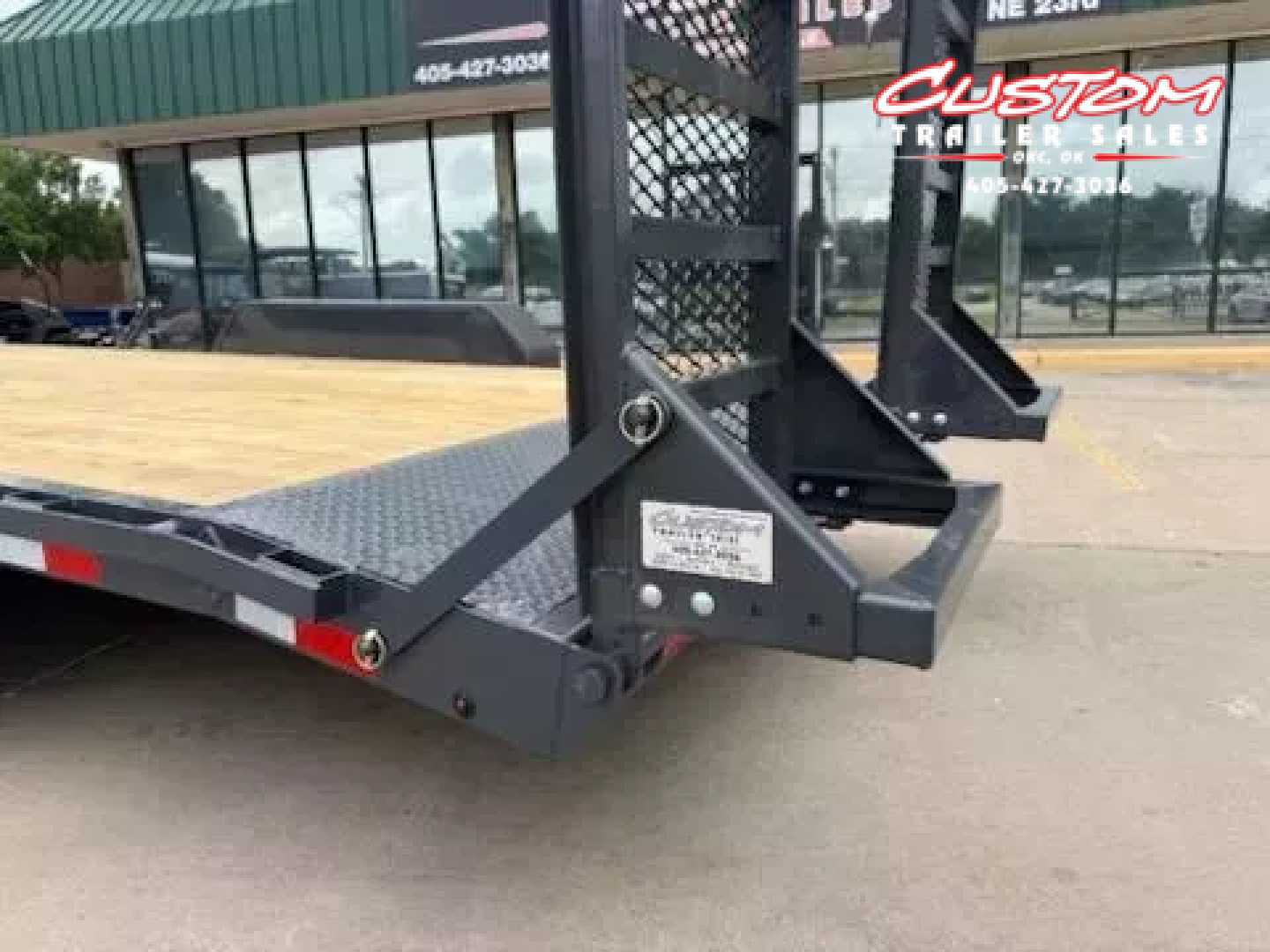 New #143650 2025 LAMAR H6 20 X 83 TANDEM AXLE 14K EQUIPMENT HAULER W/ STAND UP RAMPS