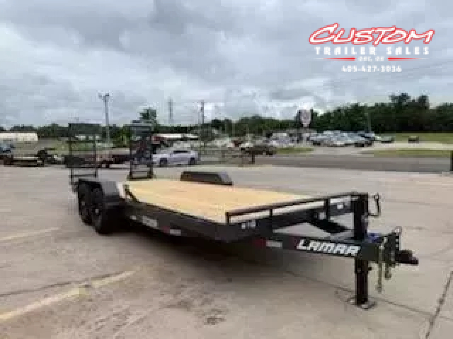 New #143650 2025 LAMAR H6 20 X 83 TANDEM AXLE 14K EQUIPMENT HAULER W/ STAND UP RAMPS