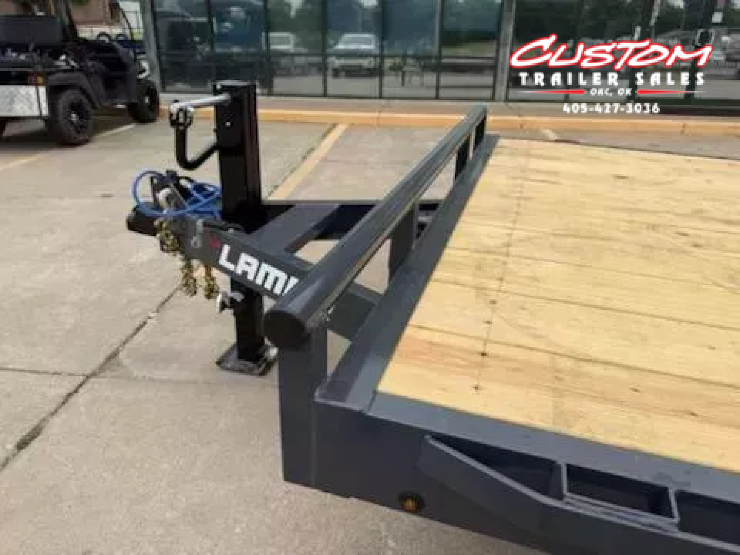 New #143650 2025 LAMAR H6 20 X 83 TANDEM AXLE 14K EQUIPMENT HAULER W/ STAND UP RAMPS