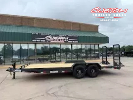 New #143650 2025 LAMAR H6 20 X 83 TANDEM AXLE 14K EQUIPMENT HAULER W/ STAND UP RAMPS