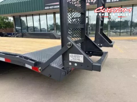 New #143650 2025 LAMAR H6 20 X 83 TANDEM AXLE 14K EQUIPMENT HAULER W/ STAND UP RAMPS