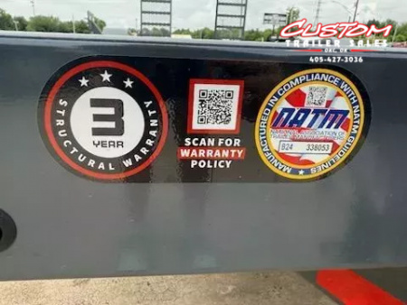 New #143650 2025 LAMAR H6 20 X 83 TANDEM AXLE 14K EQUIPMENT HAULER W/ STAND UP RAMPS