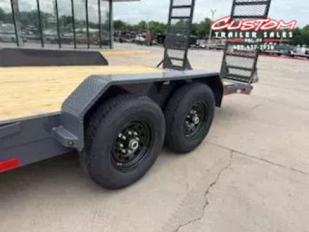 New #143650 2025 LAMAR H6 20 X 83 TANDEM AXLE 14K EQUIPMENT HAULER W/ STAND UP RAMPS