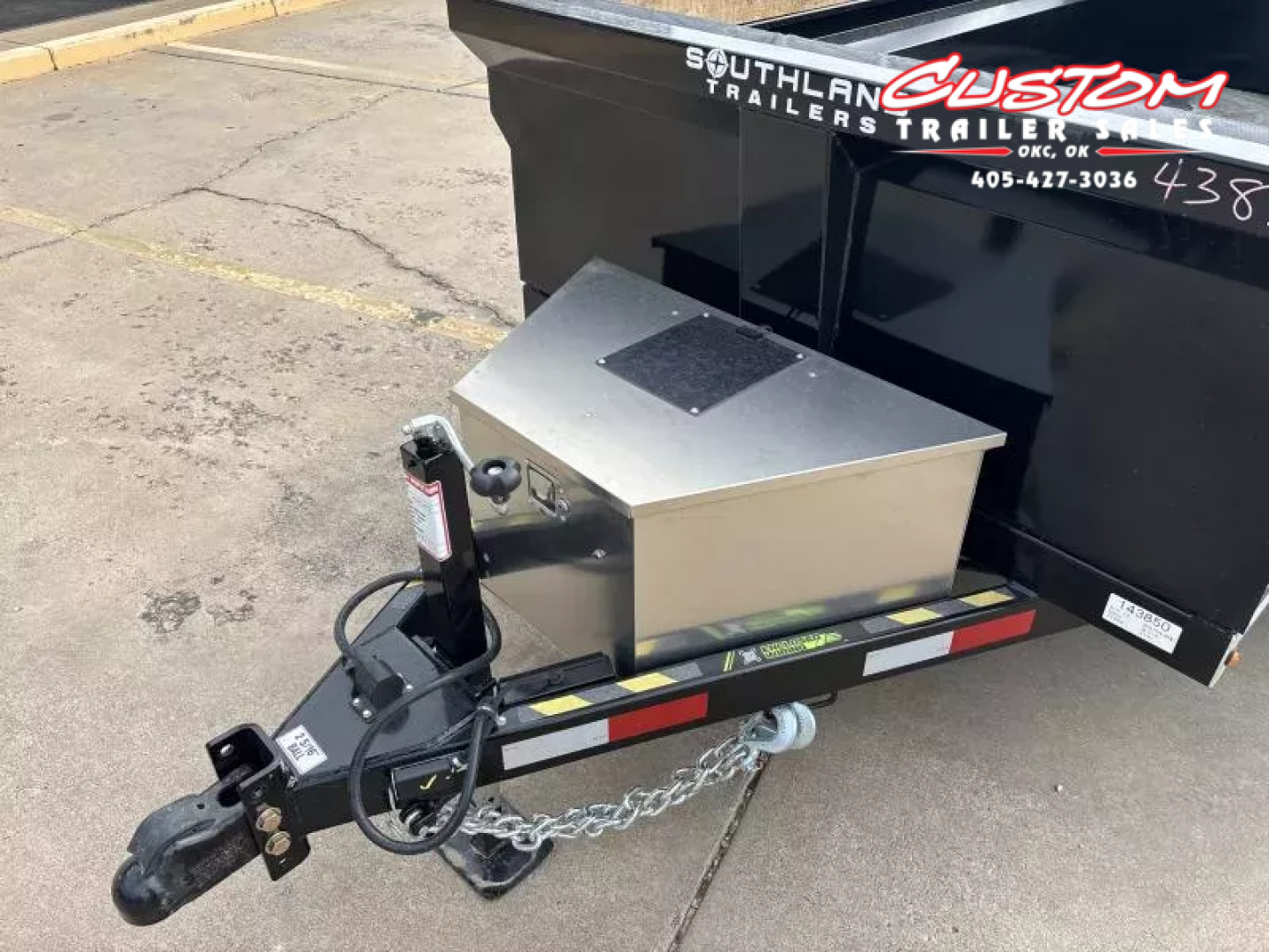 New #143845 2026 SOUTHLAND SL510 5 X 10 TANDEM AXLE 10K BUMPER PULL DUMP TRAILER W/ SPARE TIRE