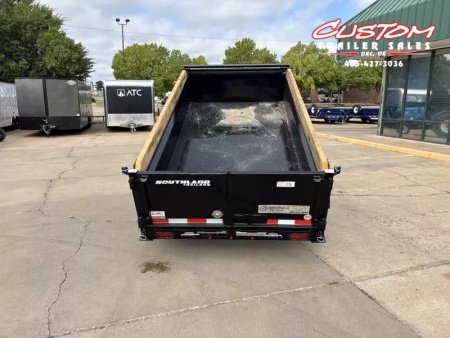 New #143851 2026 SOUTHLAND SL510 5 X 10 TANDEM AXLE 10K BUMPER PULL DUMP TRAILER W/ SPARE TIRE