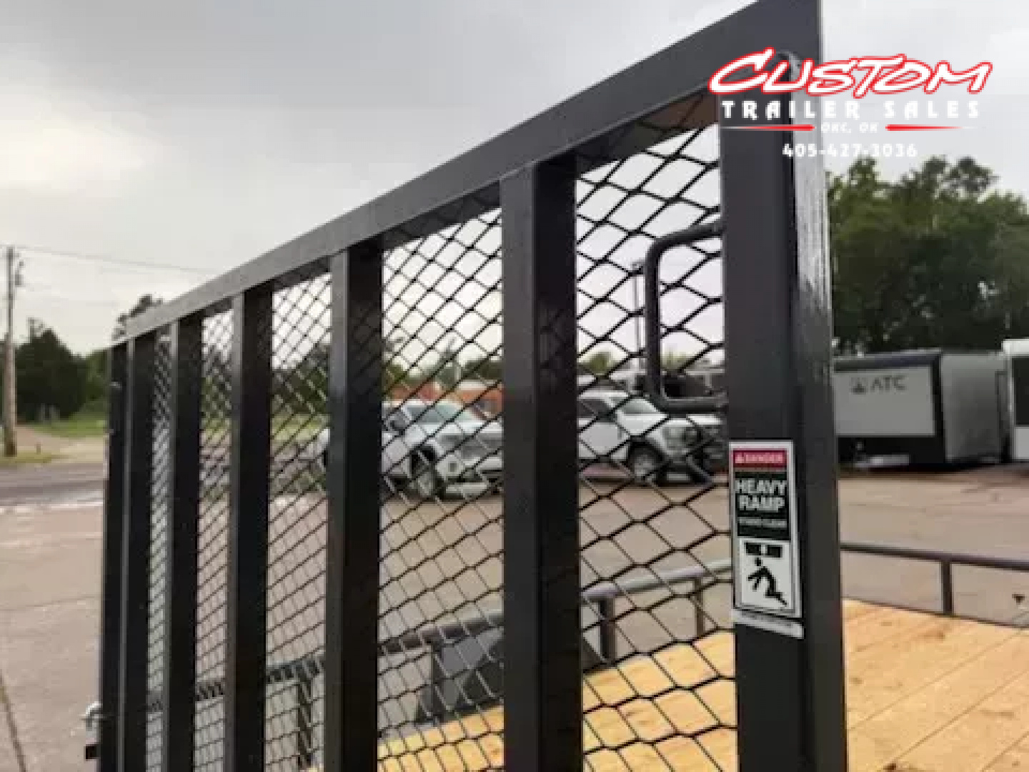 New #144290 2026 LAMAR UC 12 X 77 SINGLE AXLE PIPE TOP 3K UTILITY TRAILER W/ REAR RAMP GATE