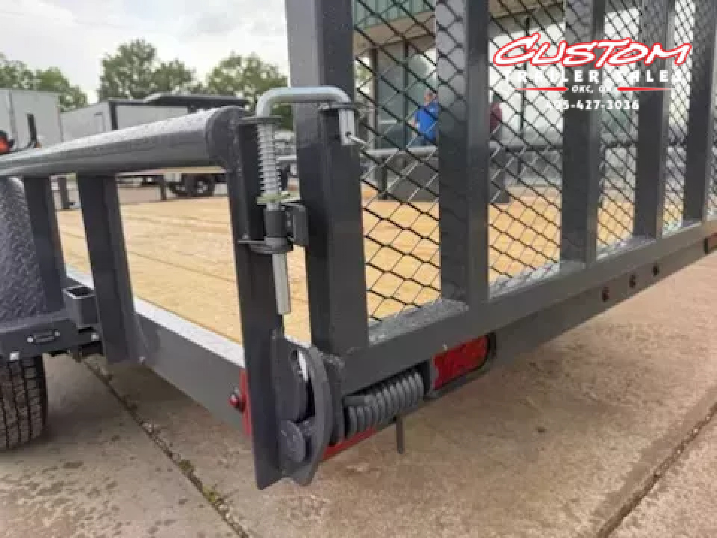 New #144290 2026 LAMAR UC 12 X 77 SINGLE AXLE PIPE TOP 3K UTILITY TRAILER W/ REAR RAMP GATE