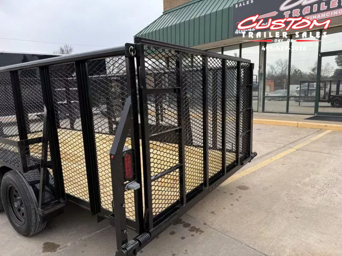 New #144427 2025 MP CUSTOMS 16 X 83 TANDEM AXLE PIPE TOP 7K LANDSCAPE TRAILER W/ 4' SIDES