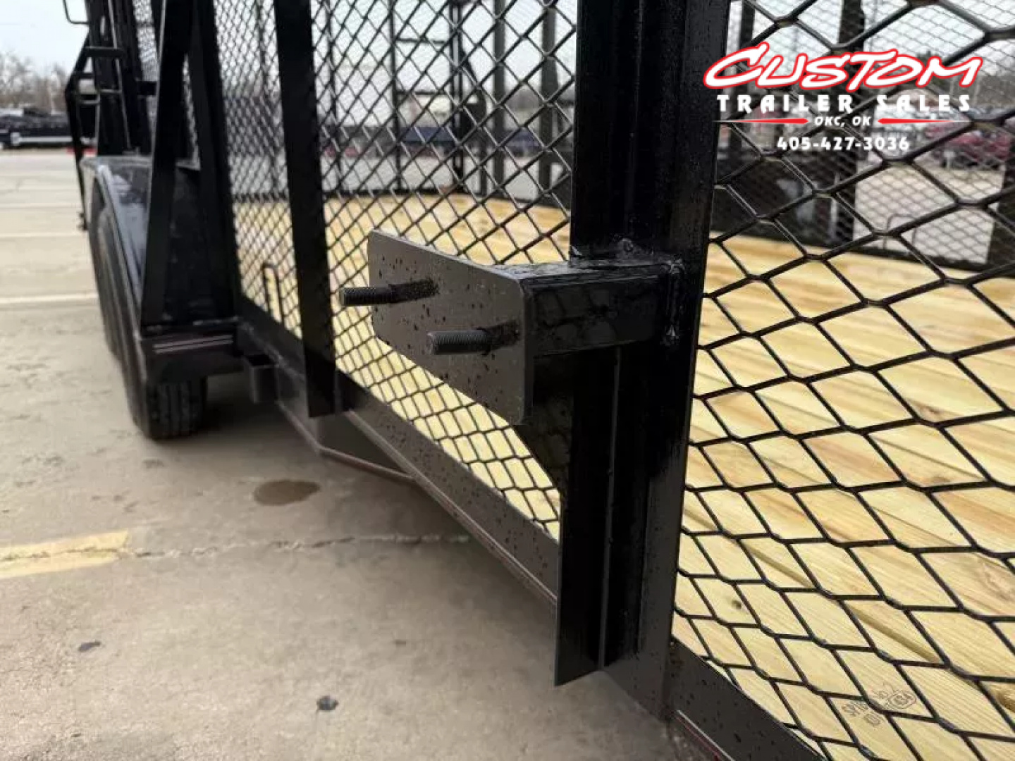 New #144427 2025 MP CUSTOMS 16 X 83 TANDEM AXLE PIPE TOP 7K LANDSCAPE TRAILER W/ 4' SIDES