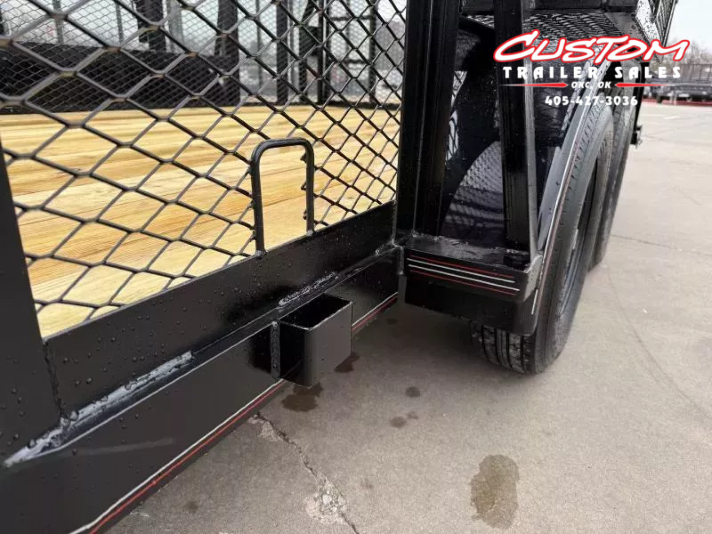 New #144427 2025 MP CUSTOMS 16 X 83 TANDEM AXLE PIPE TOP 7K LANDSCAPE TRAILER W/ 4' SIDES