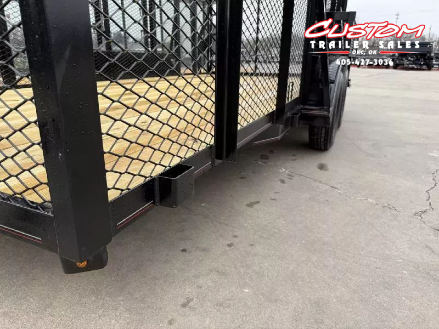 New #144427 2025 MP CUSTOMS 16 X 83 TANDEM AXLE PIPE TOP 7K LANDSCAPE TRAILER W/ 4' SIDES