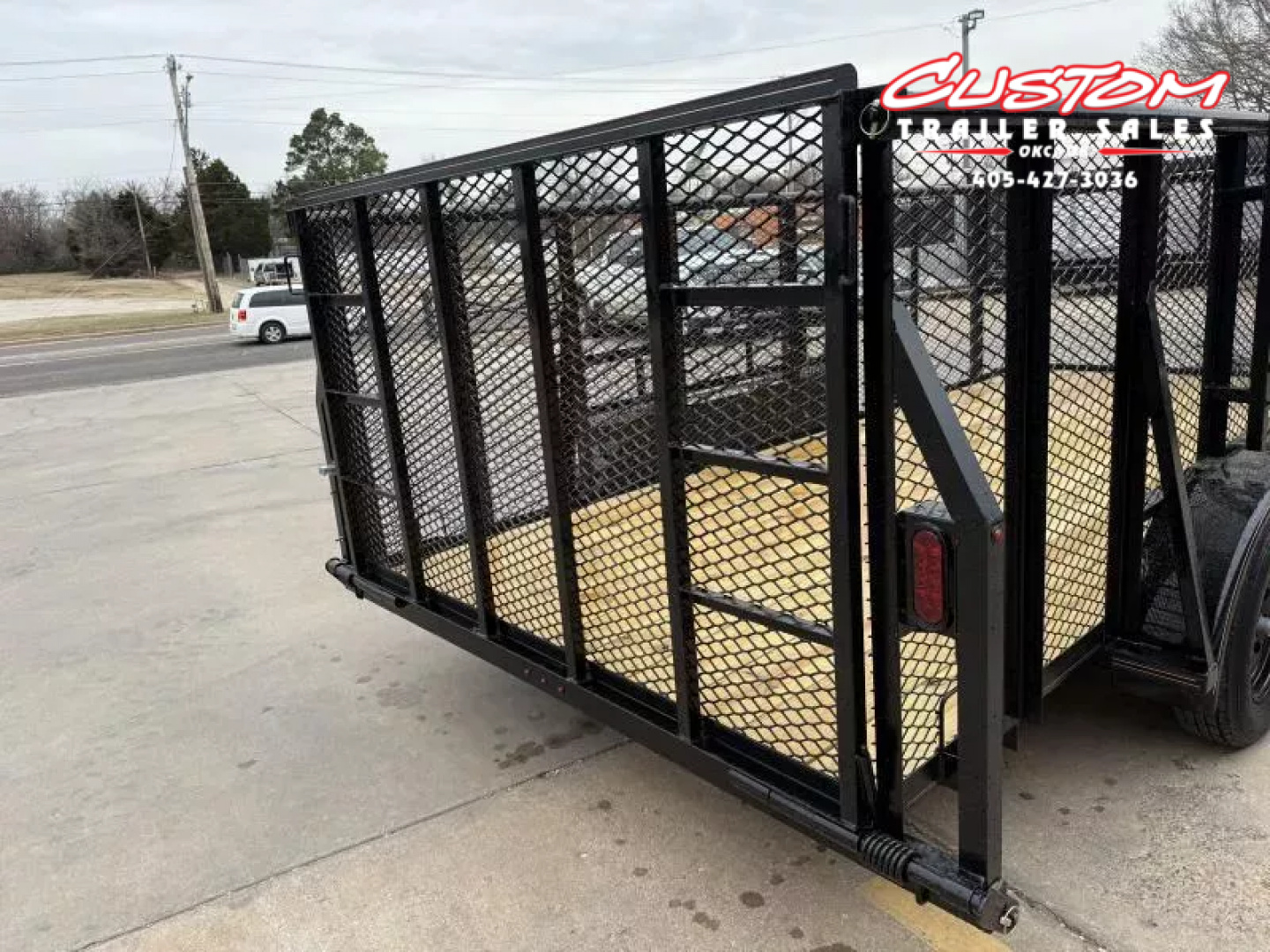 New #144427 2025 MP CUSTOMS 16 X 83 TANDEM AXLE PIPE TOP 7K LANDSCAPE TRAILER W/ 4' SIDES