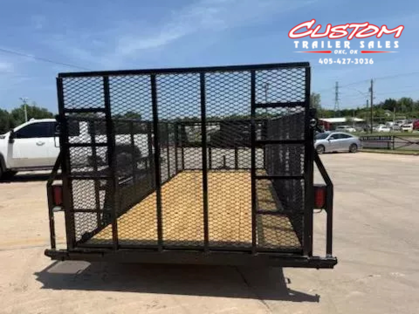 New #144557 2025 MP CUSTOMS 16 X 83 TANDEM AXLE PIPE TOP 7K LANDSCAPE TRAILER W/ 4' SIDES