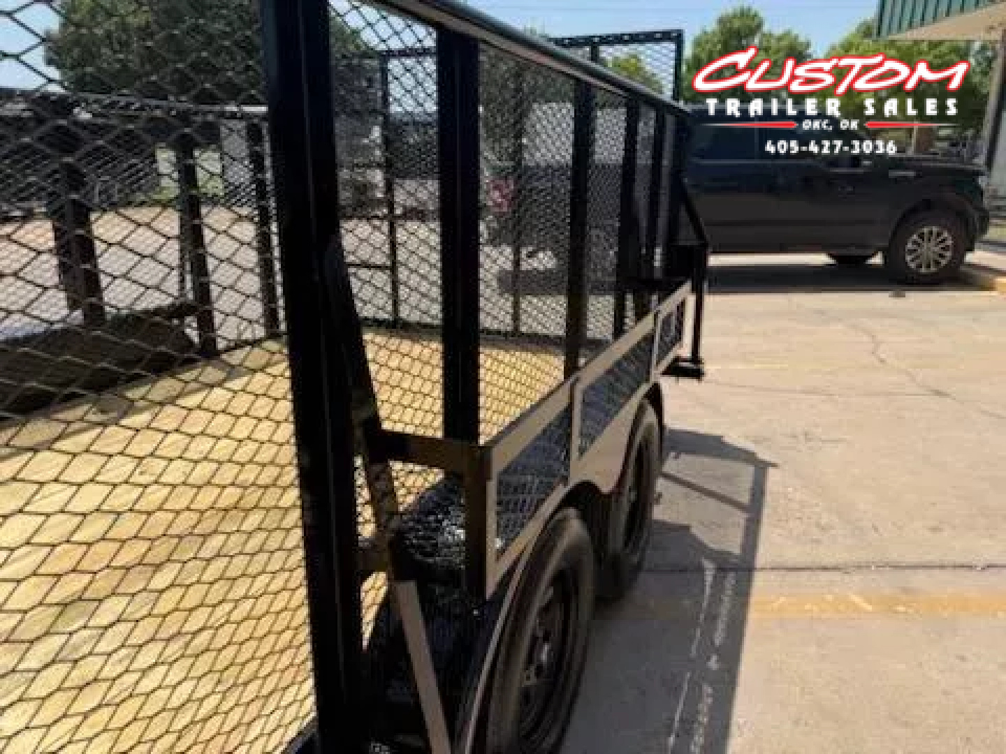 New #144557 2025 MP CUSTOMS 16 X 83 TANDEM AXLE PIPE TOP 7K LANDSCAPE TRAILER W/ 4' SIDES