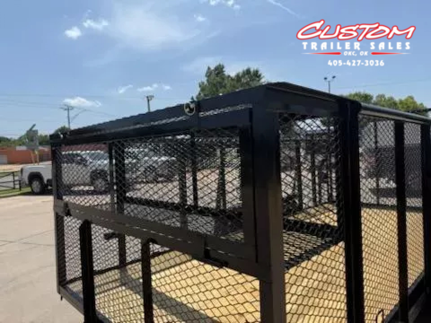 New #144557 2025 MP CUSTOMS 16 X 83 TANDEM AXLE PIPE TOP 7K LANDSCAPE TRAILER W/ 4' SIDES