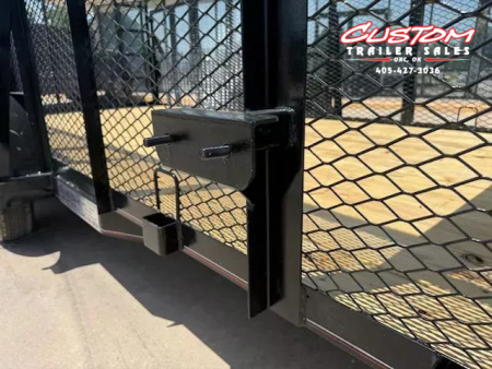 New #144557 2025 MP CUSTOMS 16 X 83 TANDEM AXLE PIPE TOP 7K LANDSCAPE TRAILER W/ 4' SIDES