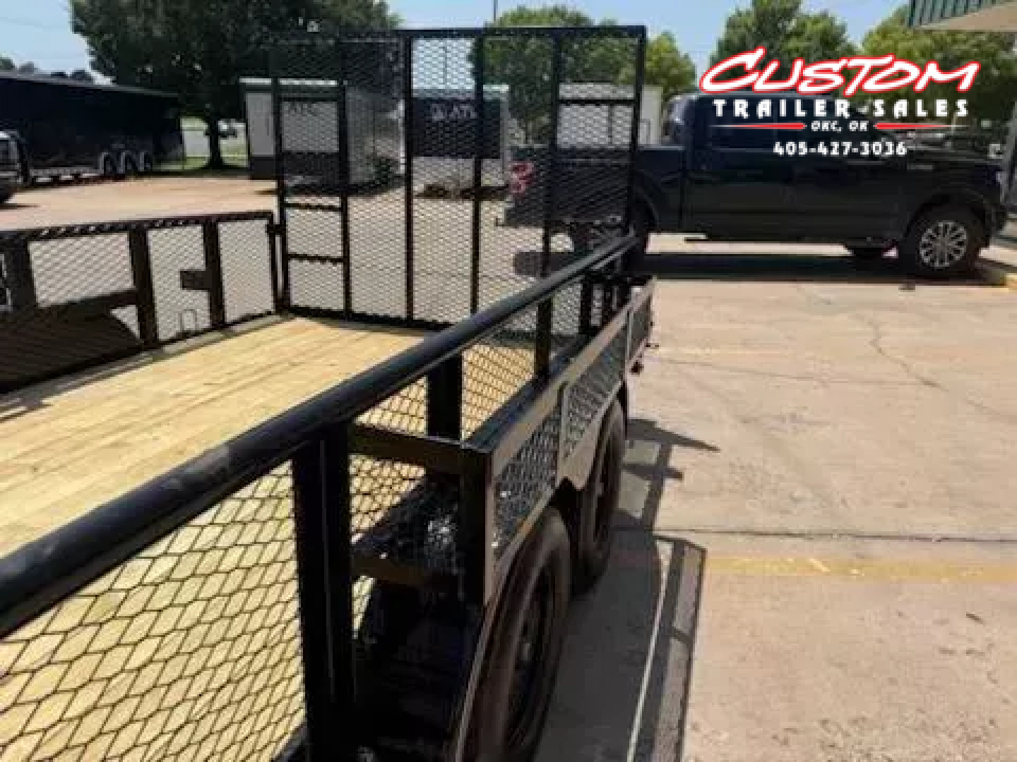 New #144644 2025 MP CUSTOMS 16 X 83 TANDEM AXLE PIPE TOP 7K LANDSCAPE TRAILER W/ 2' SIDES