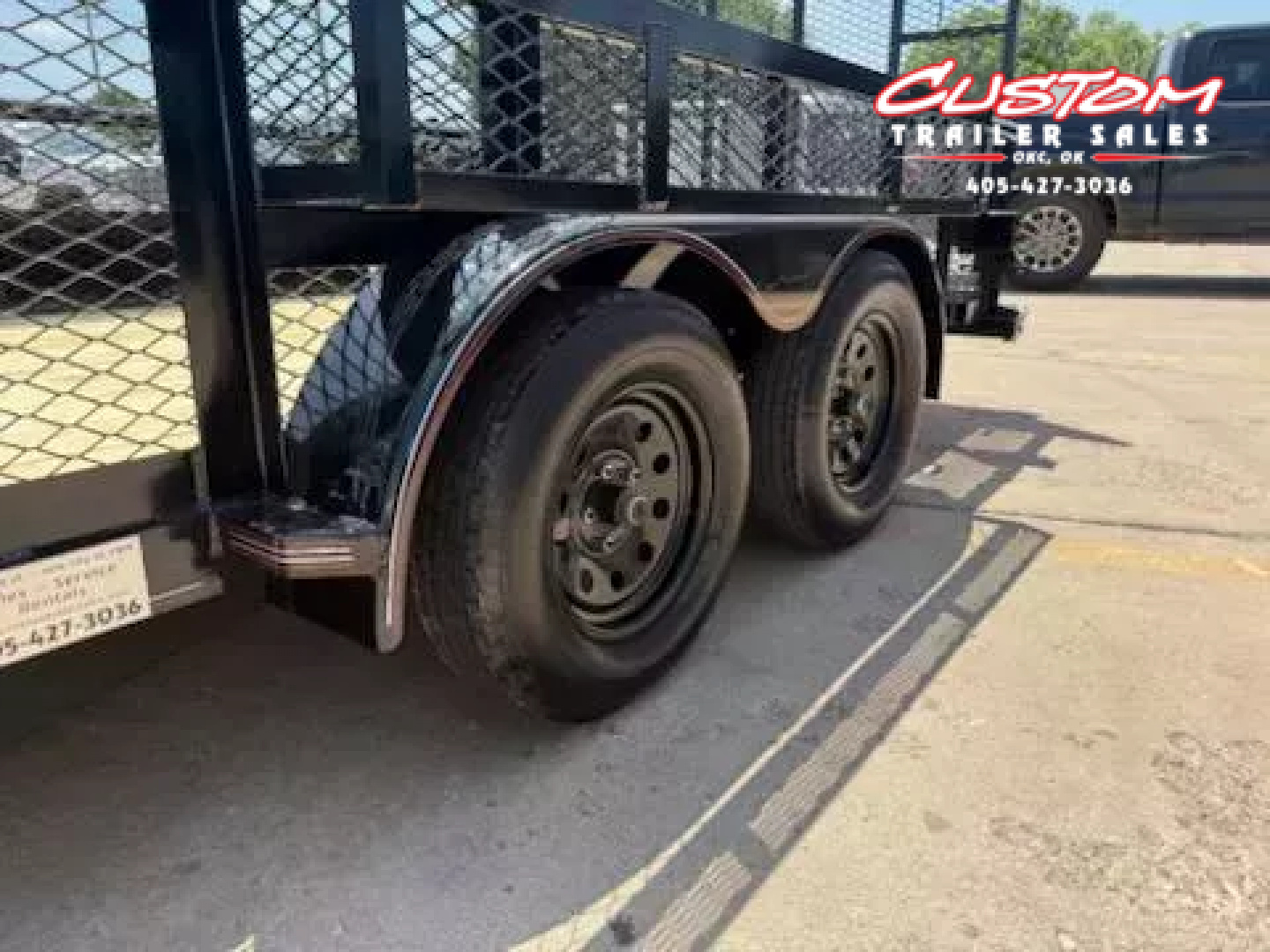 New #144644 2025 MP CUSTOMS 16 X 83 TANDEM AXLE PIPE TOP 7K LANDSCAPE TRAILER W/ 2' SIDES