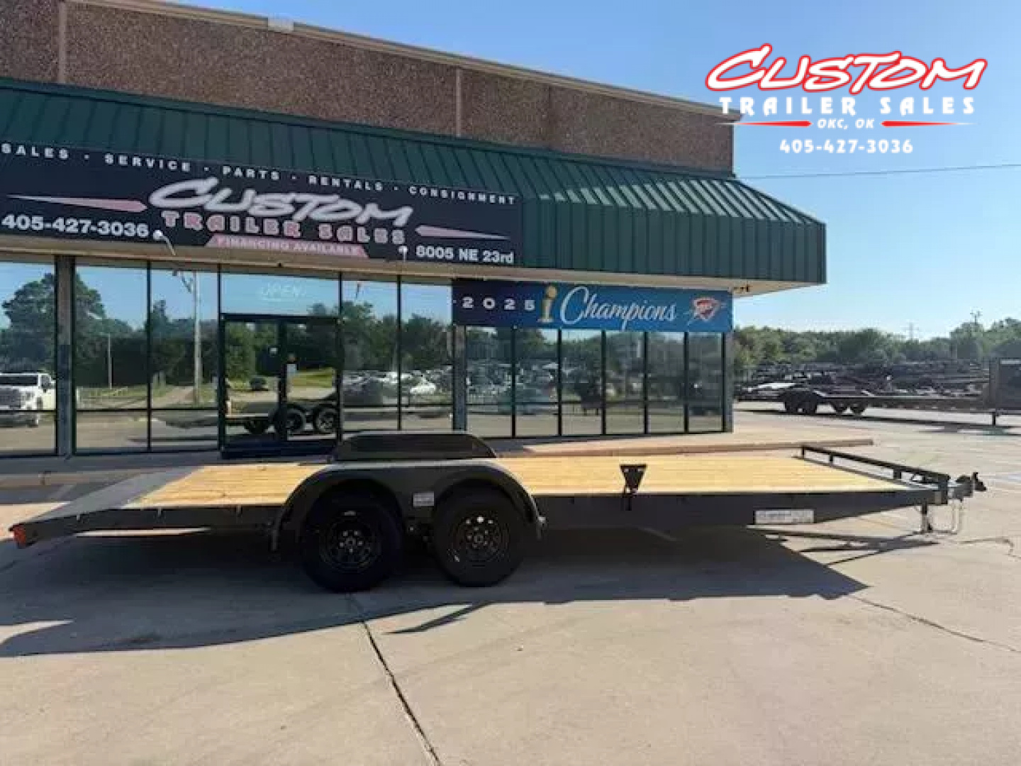 New #144751 2026 LAMAR CE 22 X 83 TANDEM AXLE 7K WOOD FLOOR CAR HAULER