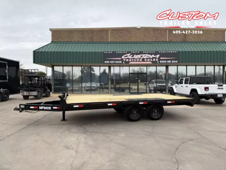 New #144765 2025 MP CUSTOM 16 X 102 TANDEM AXLE 10K DECK OVER W / SLIDE IN RAMPS