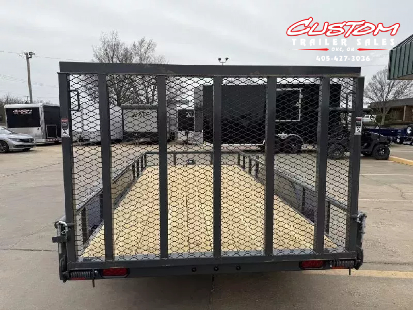 New #144811 2026 LAMAR UC 14 X 77 TANDEM AXLE PIPE TOP 7K UTILITY W/ REAR RAMP GATE