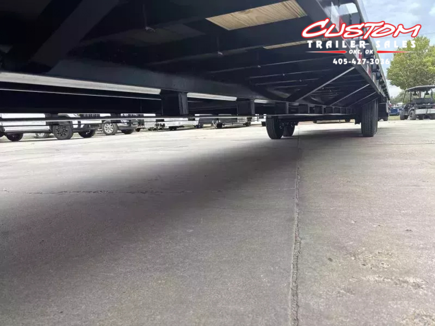 New #144894 2026 MP CUSTOMS 40 X 102 TANDEM AXLE 14K FLATBED GOOSENECK W/ MAXX RAMPS