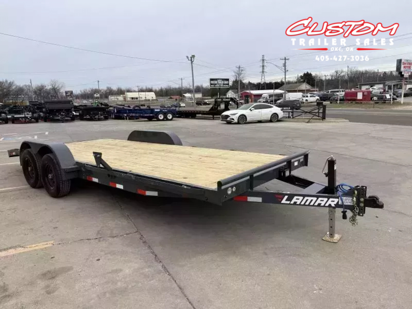New #145034 2026 LAMAR CC 20 X 83 TANDEM AXLE 10K WOOD FLOOR CAR HAULER