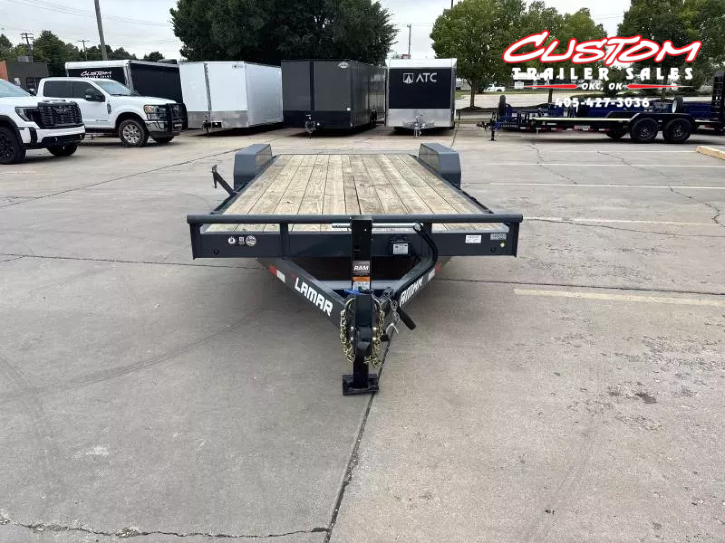 New #145057 2026 LAMAR H6 20 X 83 TANDEM AXLE 14K EQUIPMENT HAULER W/ SLIDE IN RAMPS