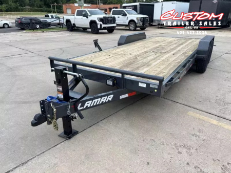 New #145057 2026 LAMAR H6 20 X 83 TANDEM AXLE 14K EQUIPMENT HAULER W/ SLIDE IN RAMPS