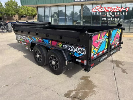 New #145063 2026 SOUTHLAND SL714 14 X 84 TANDEM AXLE 14K BUMPER PULL DUMP W/ SPARE TIRE