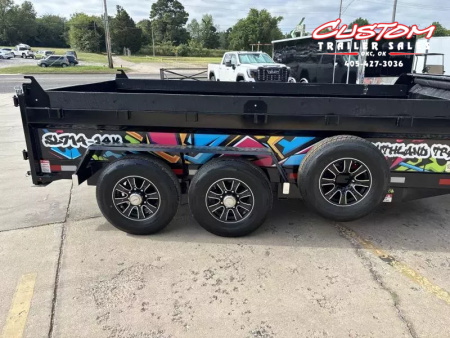 New #145063 2026 SOUTHLAND SL714 14 X 84 TANDEM AXLE 14K BUMPER PULL DUMP W/ SPARE TIRE