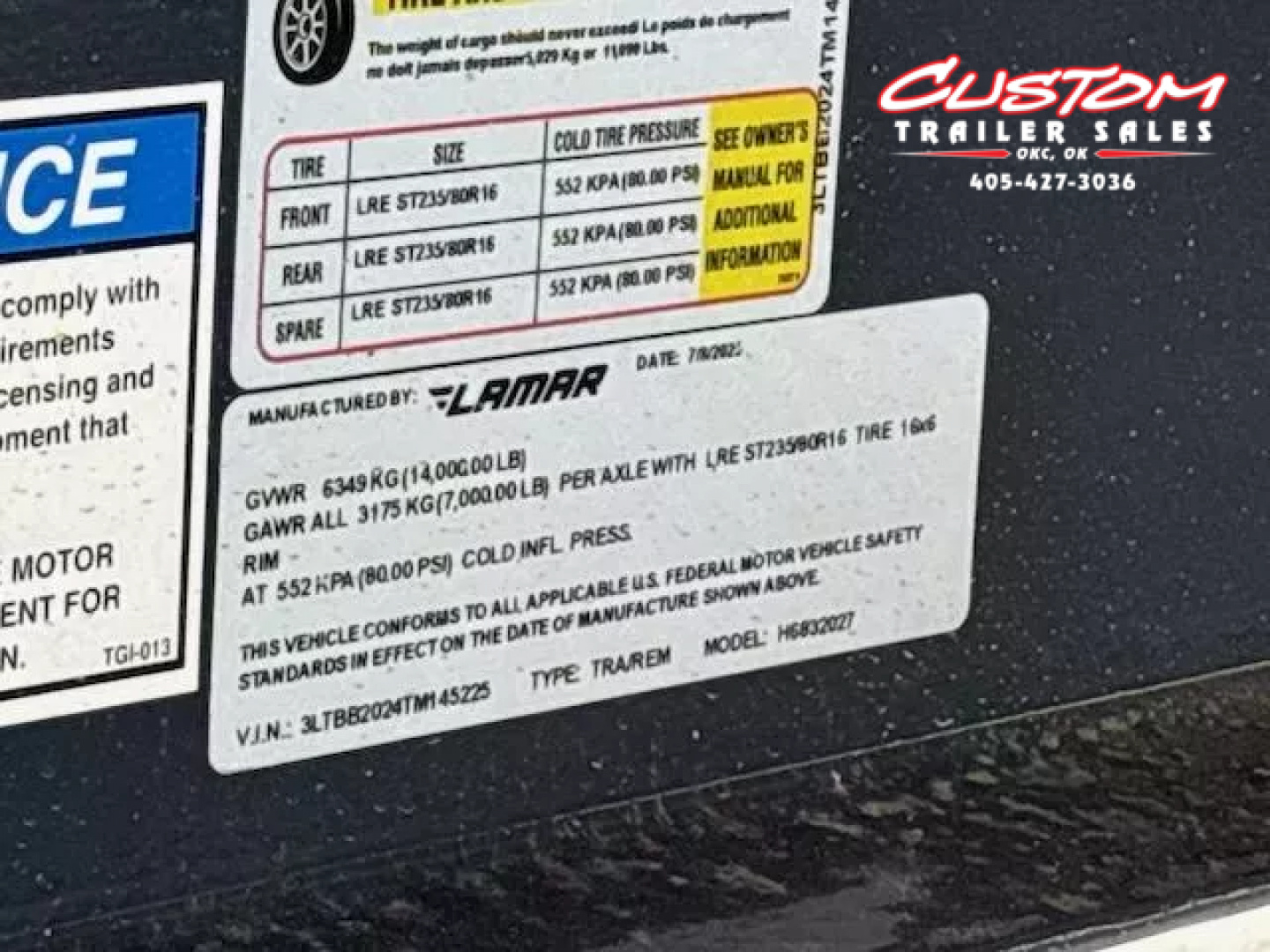 New #145225 2026 LAMAR H6 20 X 83 TANDEM AXLE 14K EQUIPMENT HAULER W/ SLIDE IN RAMPS