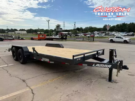 New #145225 2026 LAMAR H6 20 X 83 TANDEM AXLE 14K EQUIPMENT HAULER W/ SLIDE IN RAMPS