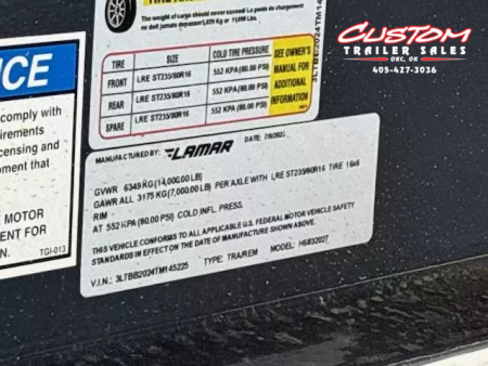 New #145225 2026 LAMAR H6 20 X 83 TANDEM AXLE 14K EQUIPMENT HAULER W/ SLIDE IN RAMPS