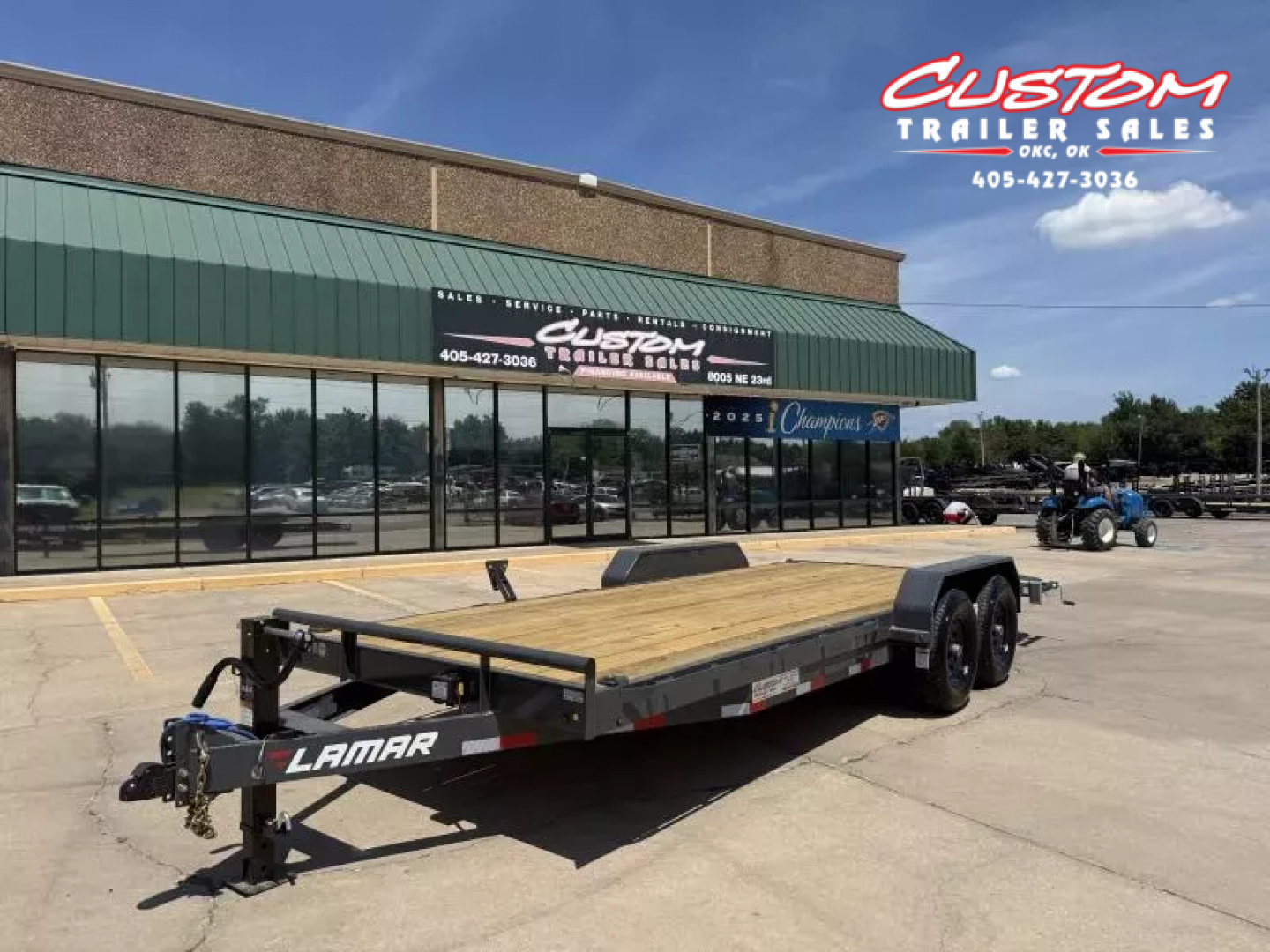 New #145226 2026 LAMAR H6 20 X 83 TANDEM AXLE 14K EQUIPMENT HAULER W/ SLIDE IN RAMPS