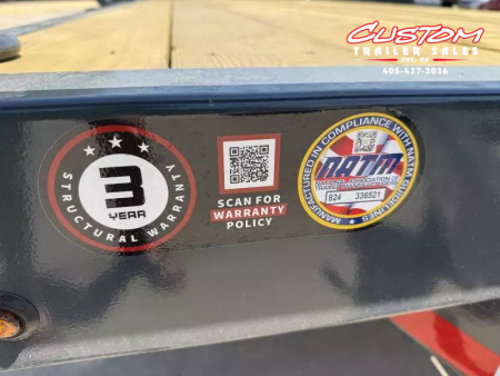 New #145226 2026 LAMAR H6 20 X 83 TANDEM AXLE 14K EQUIPMENT HAULER W/ SLIDE IN RAMPS