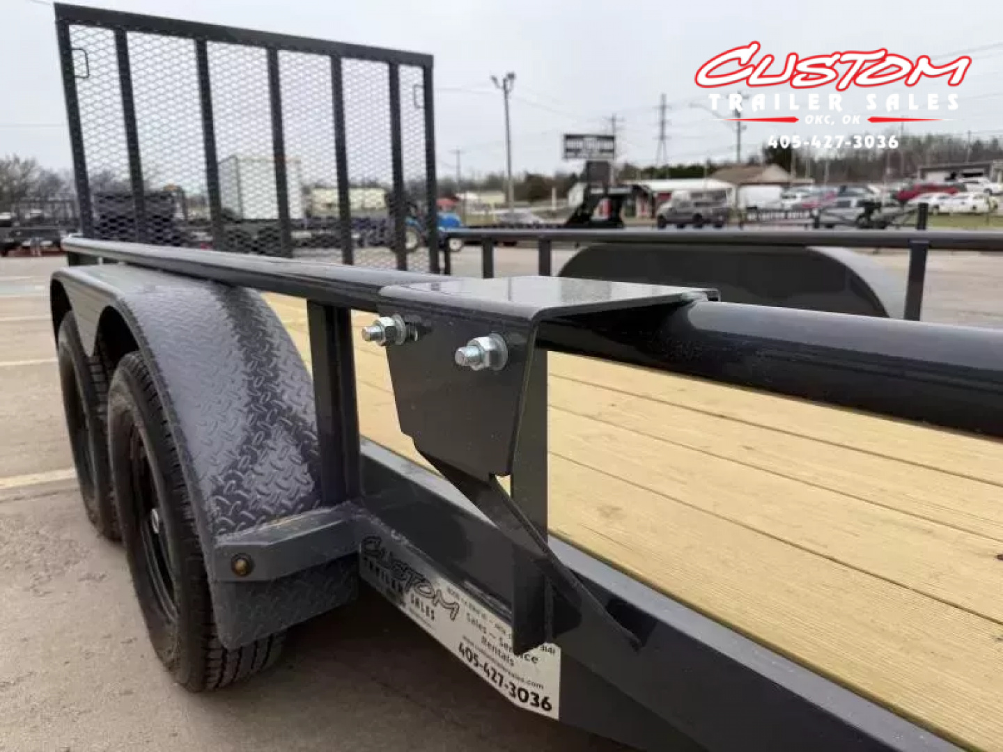 New #145760 2026 LAMAR UC 14 X 77 TANDEM AXLE PIPE TOP 7K UTILITY W/ REAR RAMP GATE