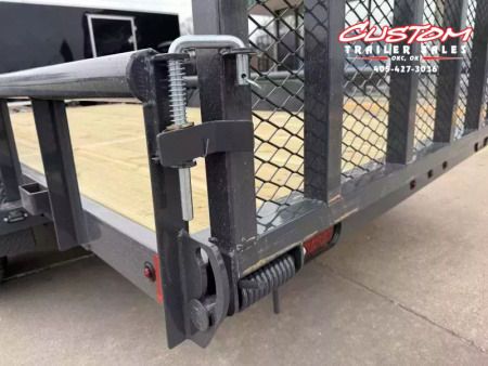 New #145760 2026 LAMAR UC 14 X 77 TANDEM AXLE PIPE TOP 7K UTILITY W/ REAR RAMP GATE