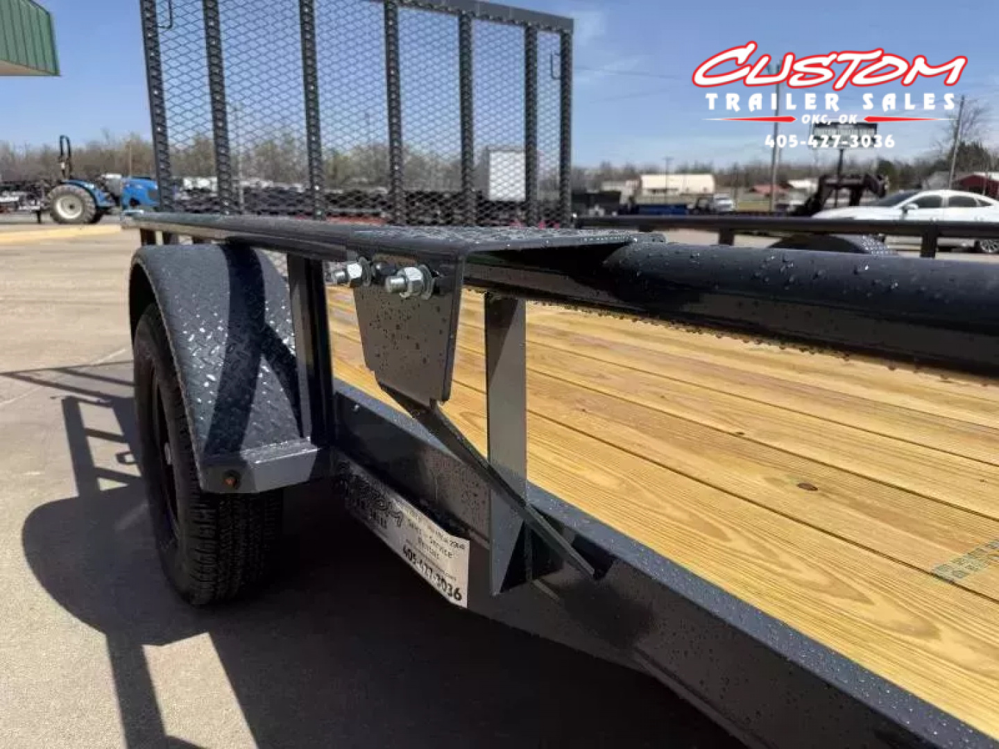 New #145921 2026 LAMAR  UC 12 X 83 SINGLE AXLE PIPE TOP 3K UTILITY TRAILER W/ REAR RAMP GATE