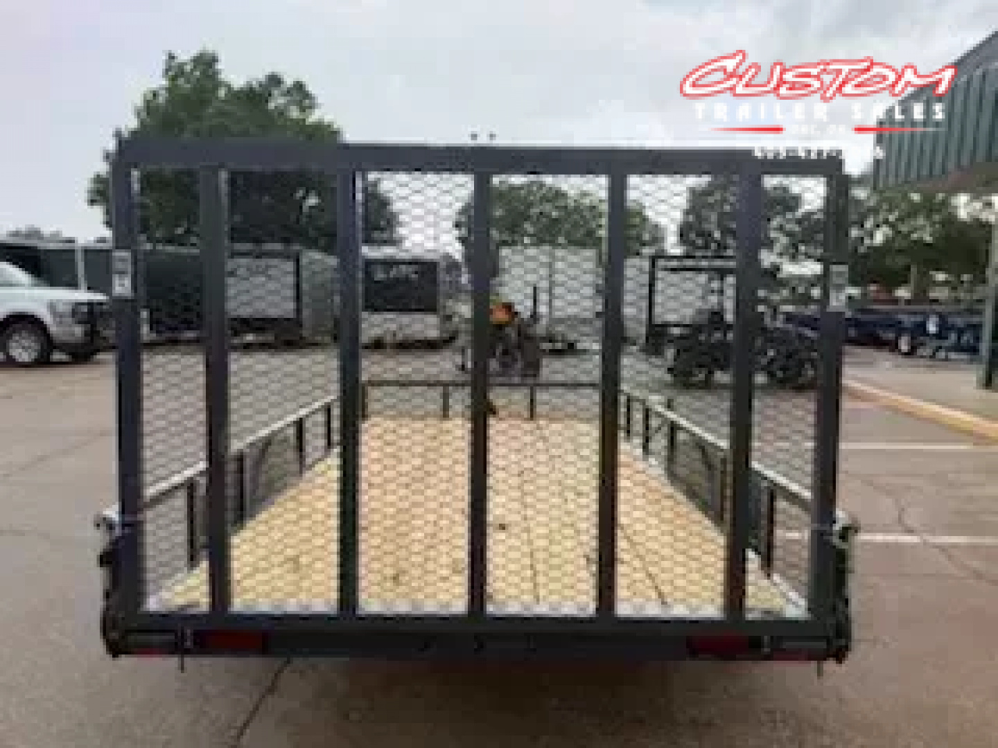 New #146104 2026 LAMAR UC 12 X 77 SINGLE AXLE PIPE TOP 3K UTILITY TRAILER W/ REAR RAMP GATE