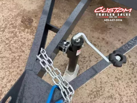 New #146104 2026 LAMAR UC 12 X 77 SINGLE AXLE PIPE TOP 3K UTILITY TRAILER W/ REAR RAMP GATE