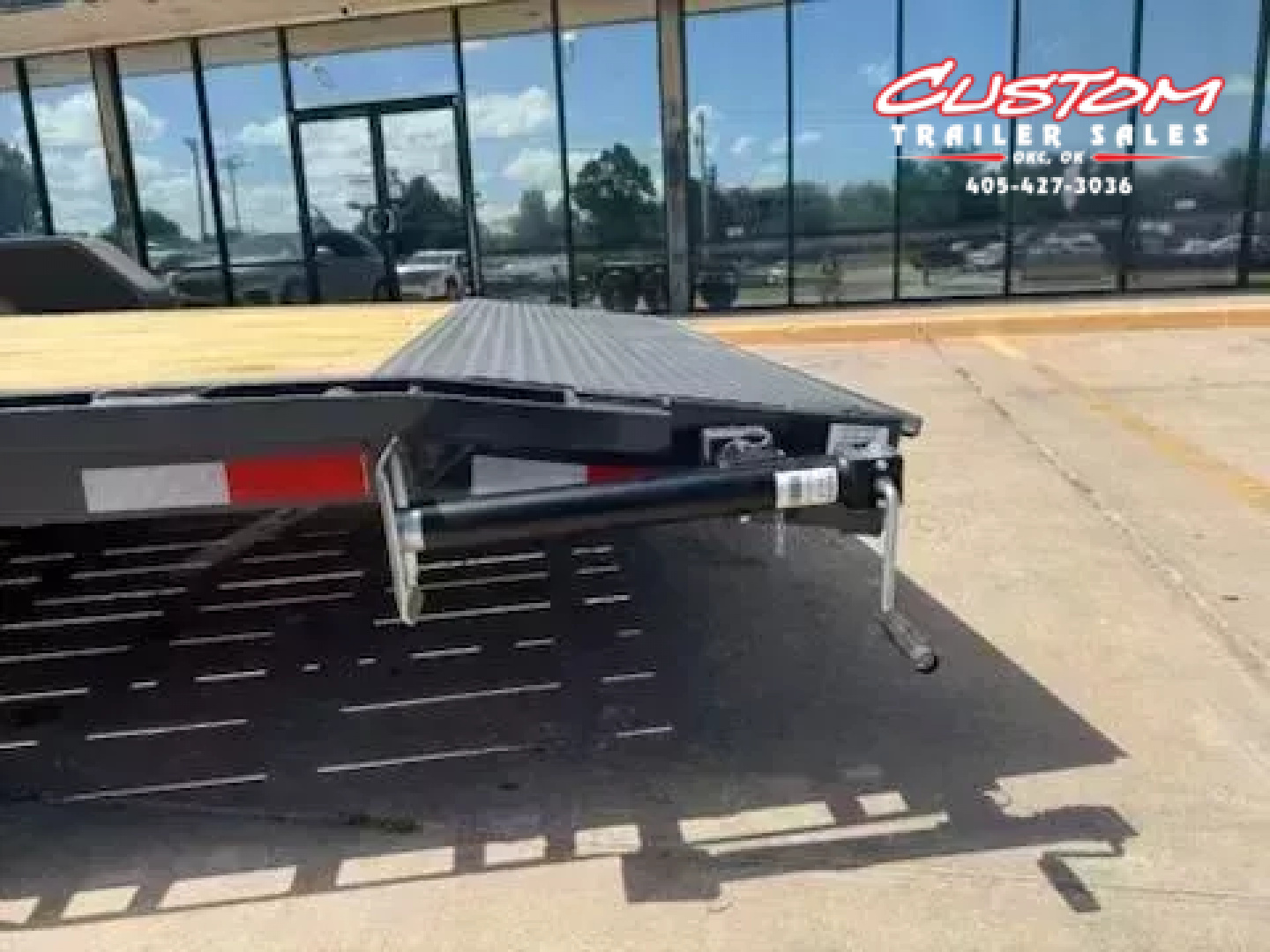 New #145634 LAMAR H6 22 X 83 TANDEM AXLE 14K EQUIPMENT HAULER W/ SLIDE IN RAMPS