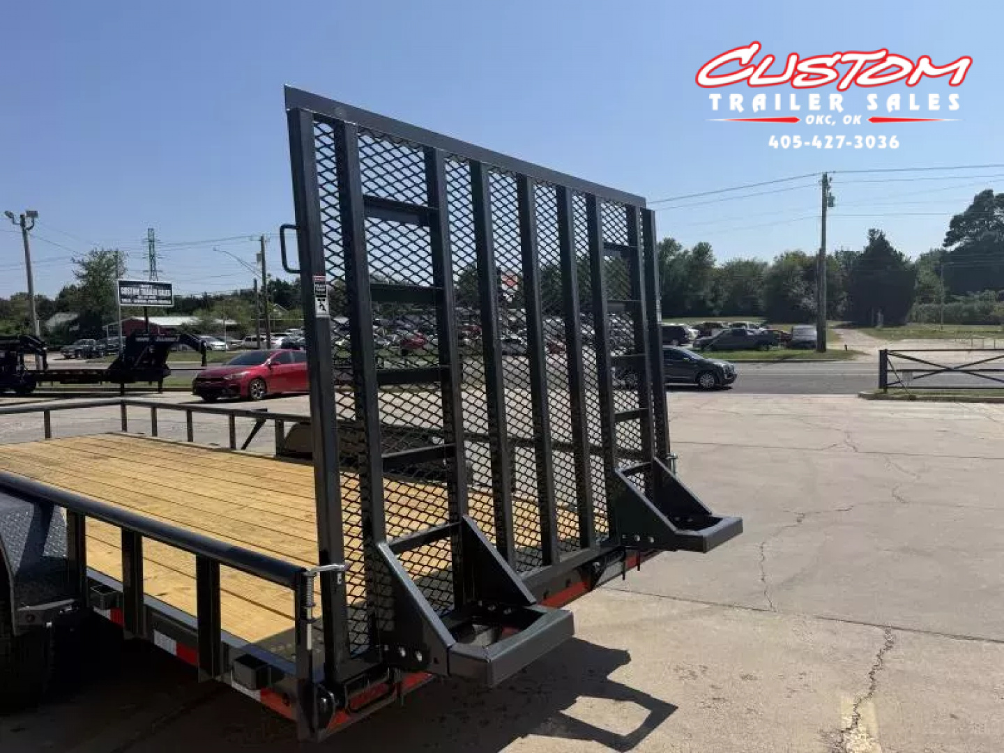 New #146637 2026 LAMAR U5 20 X 83 TANDEM AXLE PIPE TOP 10K UTILITY W/ REAR RAMP GATE