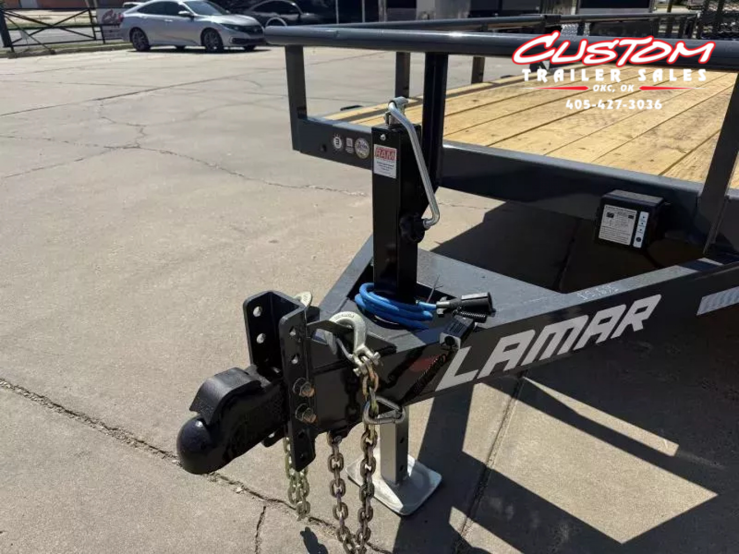 New #146637 2026 LAMAR U5 20 X 83 TANDEM AXLE PIPE TOP 10K UTILITY W/ REAR RAMP GATE