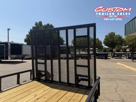 New #146637 2026 LAMAR U5 20 X 83 TANDEM AXLE PIPE TOP 10K UTILITY W/ REAR RAMP GATE