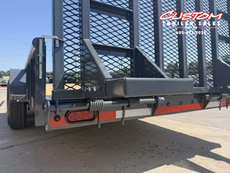 New #146637 2026 LAMAR U5 20 X 83 TANDEM AXLE PIPE TOP 10K UTILITY W/ REAR RAMP GATE
