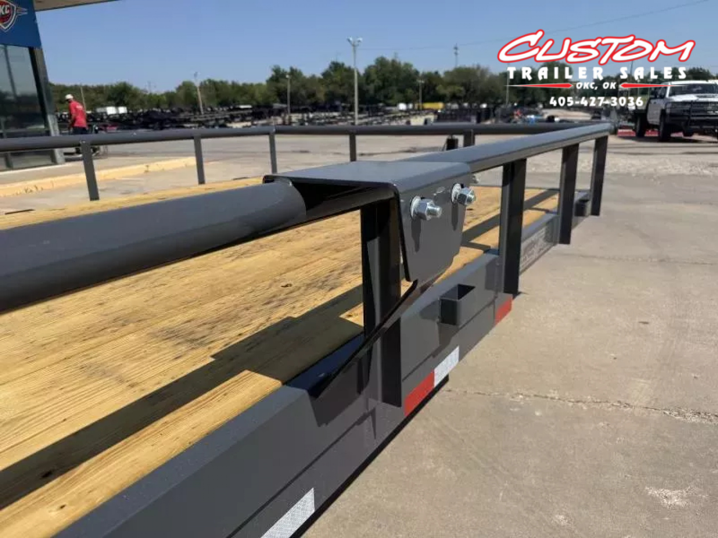 New #146709 2026 LAMAR U5 20 X 83 TANDEM AXLE PIPE TOP 10K UTILITY W/ REAR RAMP GATE