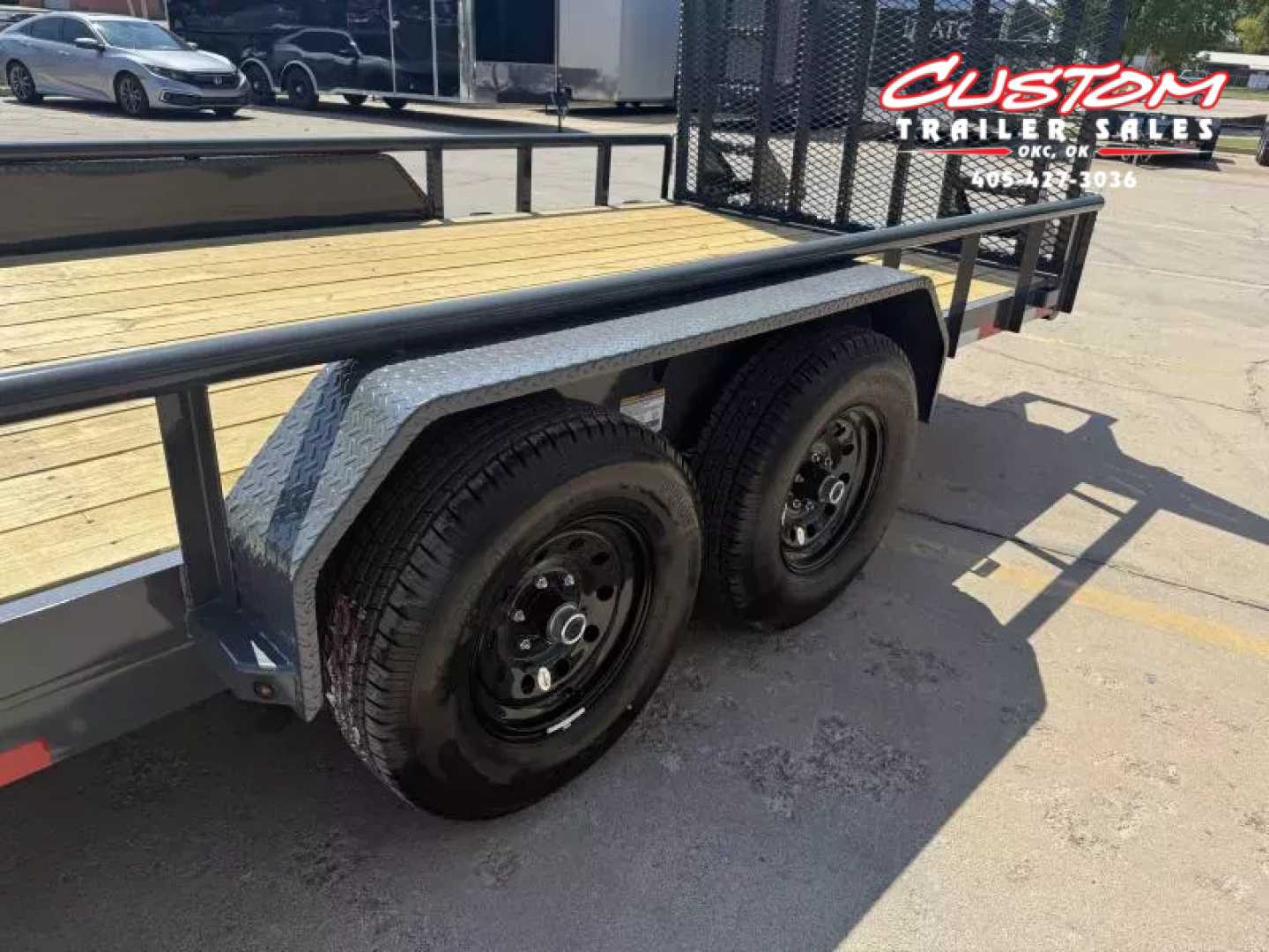 New #146709 2026 LAMAR U5 20 X 83 TANDEM AXLE PIPE TOP 10K UTILITY W/ REAR RAMP GATE